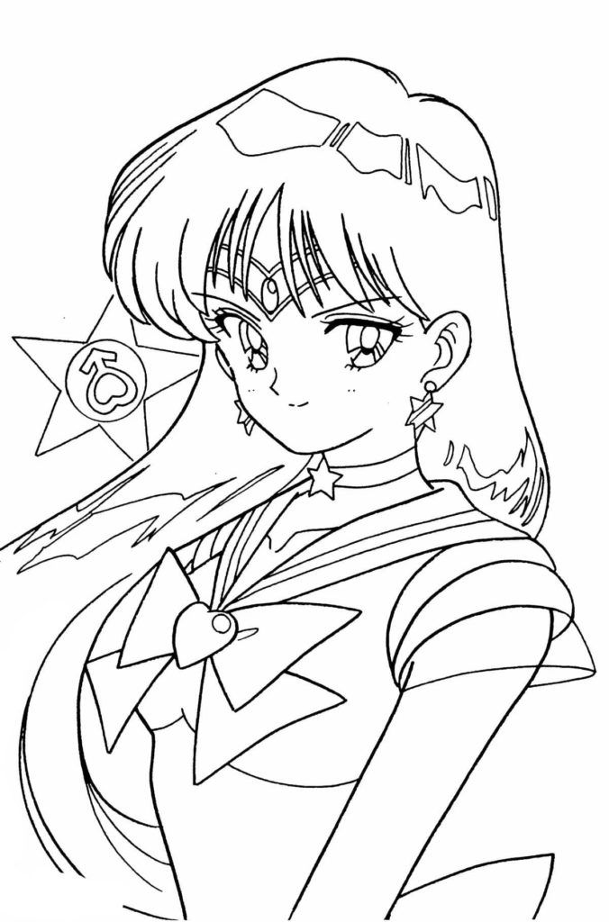 Çocuklar İçin Sailor Moon Boyama Sayfaları 