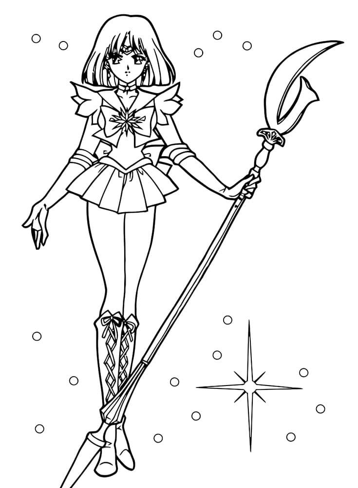 Çocuklar İçin Sailor Moon Boyama Sayfaları 