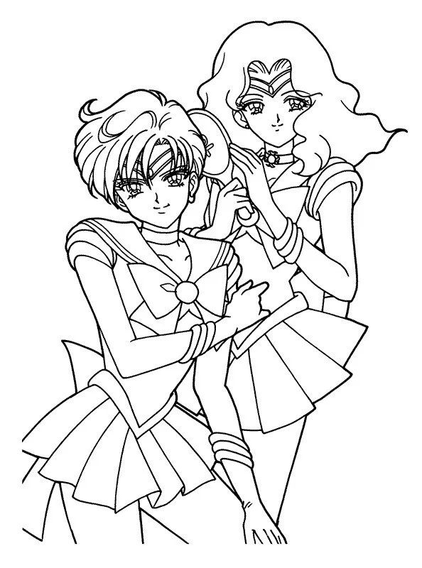 Çocuklar İçin Sailor Moon Boyama Sayfaları 