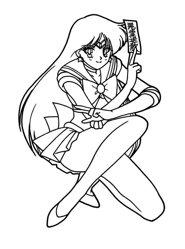 Çocuklar İçin Sailor Moon Boyama Sayfaları 