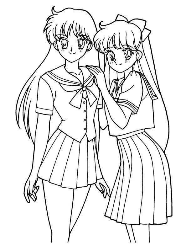 Çocuklar İçin Sailor Moon Boyama Sayfaları 