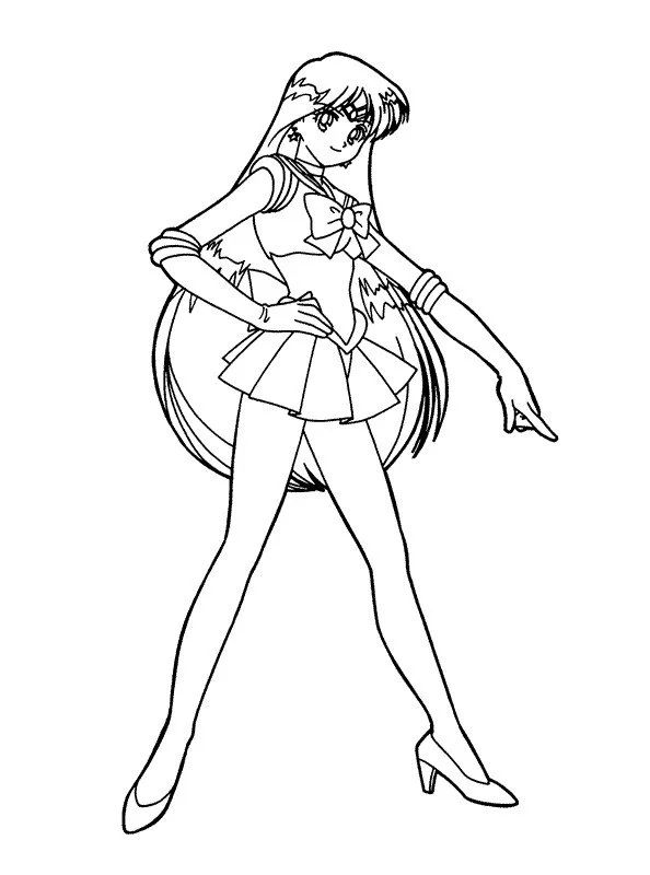 Çocuklar İçin Sailor Moon Boyama Sayfaları 