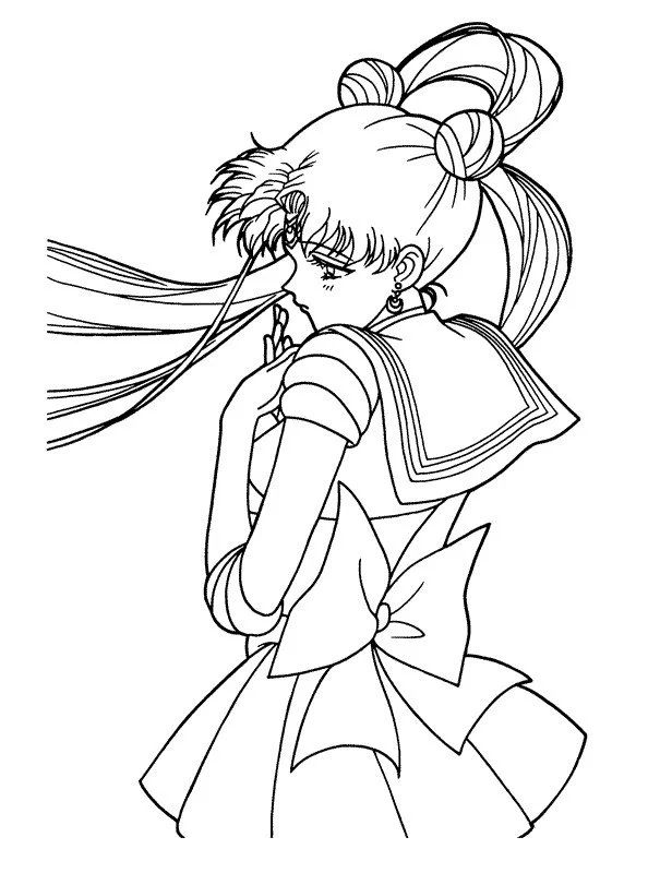 Çocuklar İçin Sailor Moon Boyama Sayfaları 