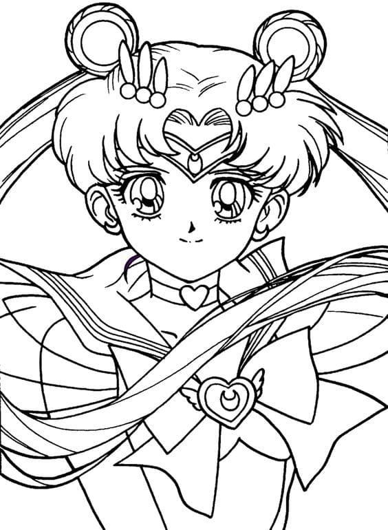 Çocuklar İçin Sailor Moon Boyama Sayfaları 