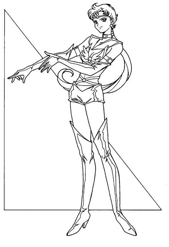 Çocuklar İçin Sailor Moon Boyama Sayfaları 