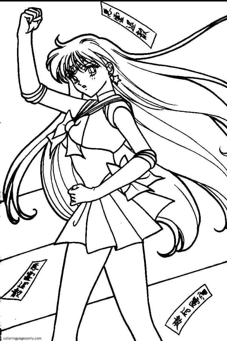 Çocuklar İçin Sailor Moon Boyama Sayfaları 