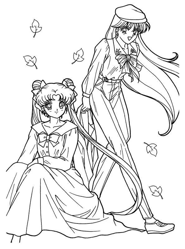 Çocuklar İçin Sailor Moon Boyama Sayfaları 