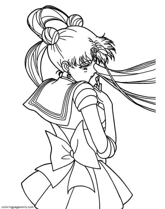 Çocuklar İçin Sailor Moon Boyama Sayfaları 