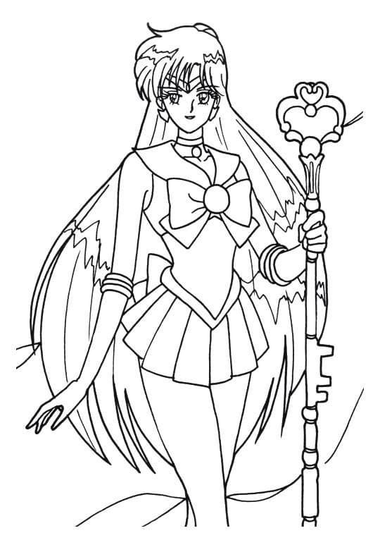 Çocuklar İçin Sailor Moon Boyama Sayfaları 
