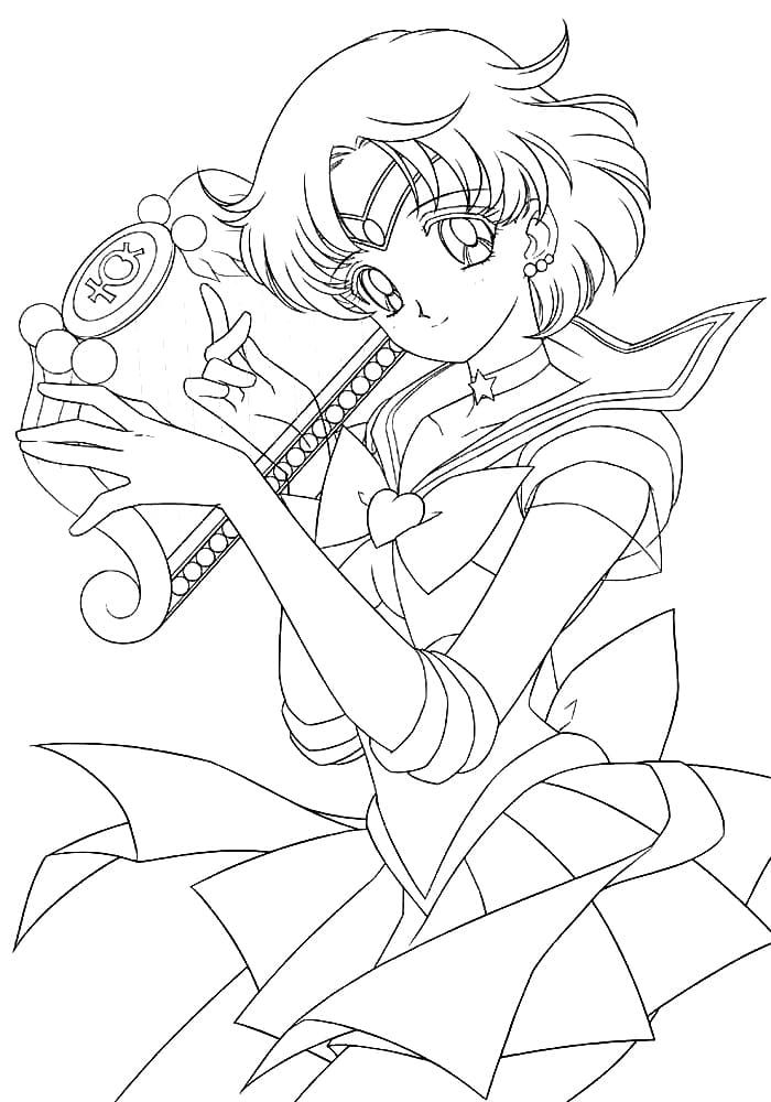 Çocuklar İçin Sailor Moon Boyama Sayfaları 