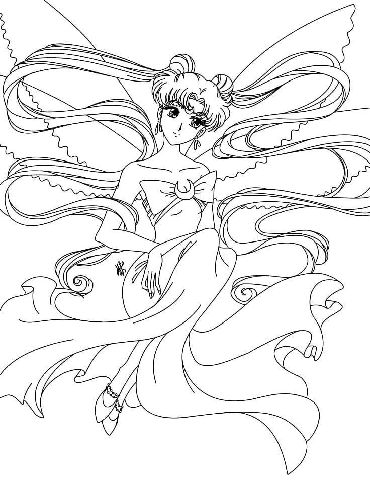 Çocuklar İçin Sailor Moon Boyama Sayfaları 