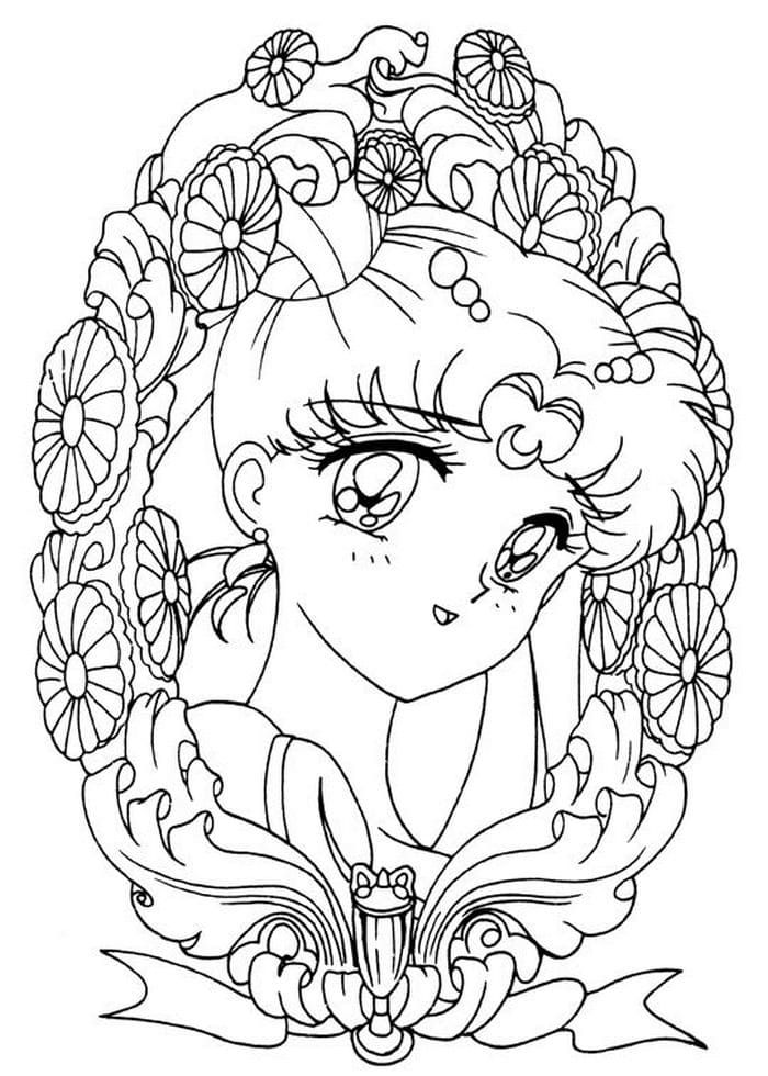 Çocuklar İçin Sailor Moon Boyama Sayfaları 
