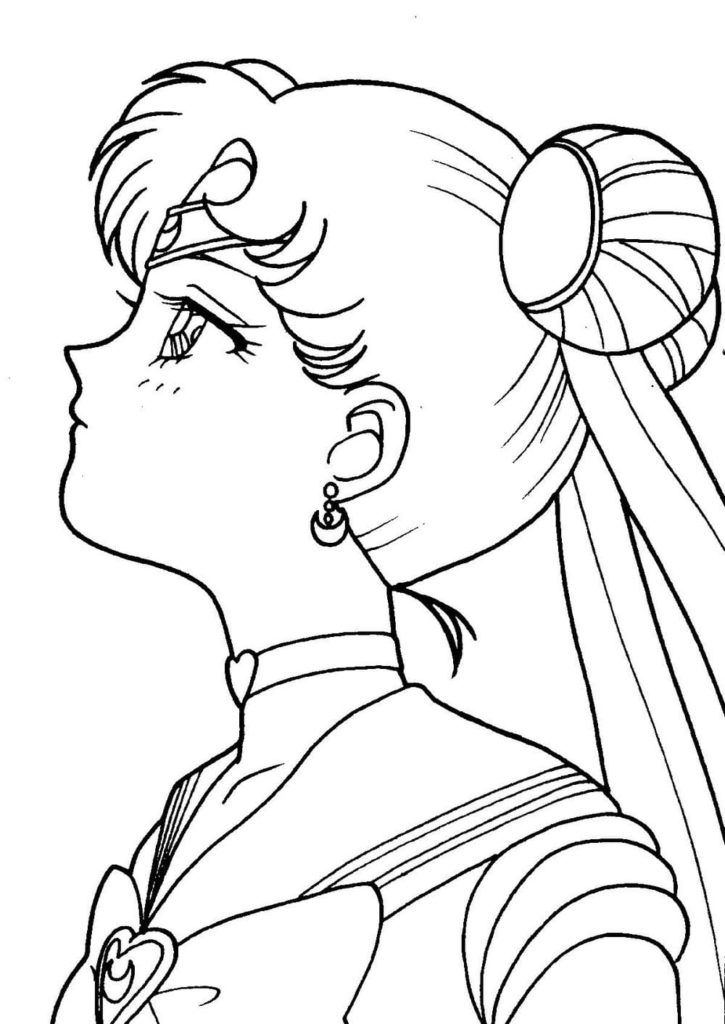 Çocuklar İçin Sailor Moon Boyama Sayfaları 