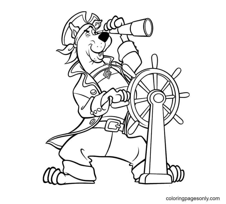 Çocuklar İçin Scooby Doo Boyama Sayfaları 