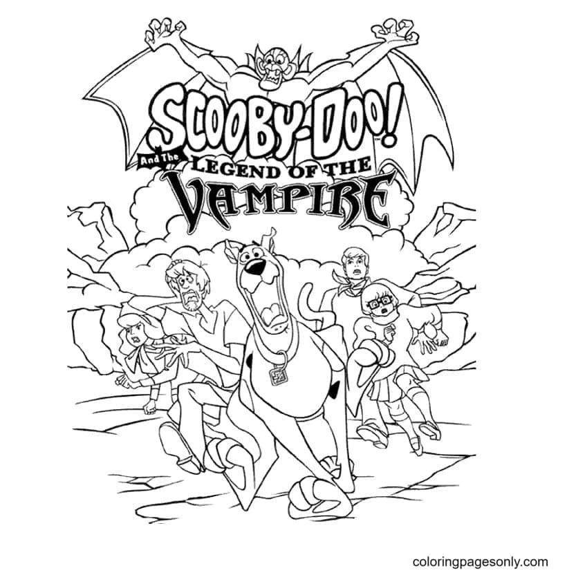 Çocuklar İçin Scooby Doo Boyama Sayfaları 