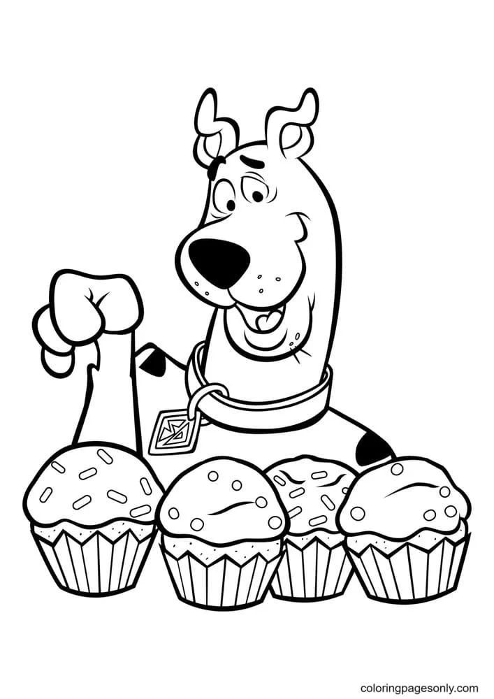 Çocuklar İçin Scooby Doo Boyama Sayfaları 