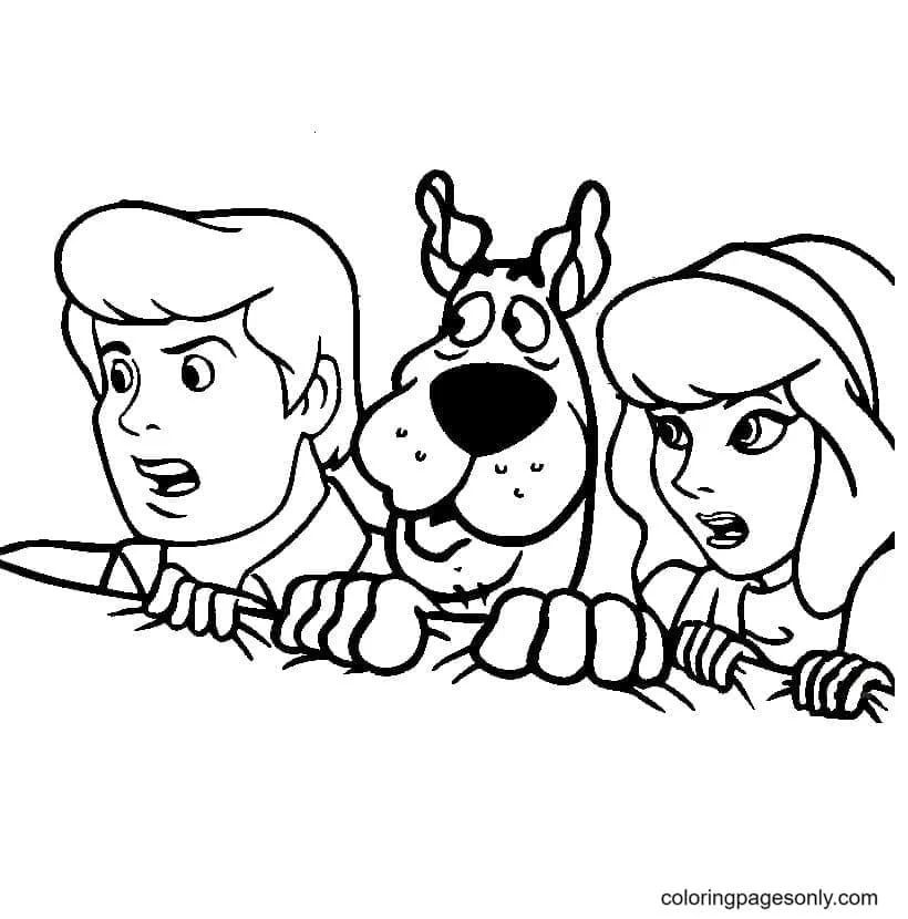 Çocuklar İçin Scooby Doo Boyama Sayfaları 