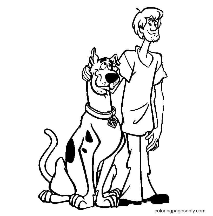 Çocuklar İçin Scooby Doo Boyama Sayfaları 