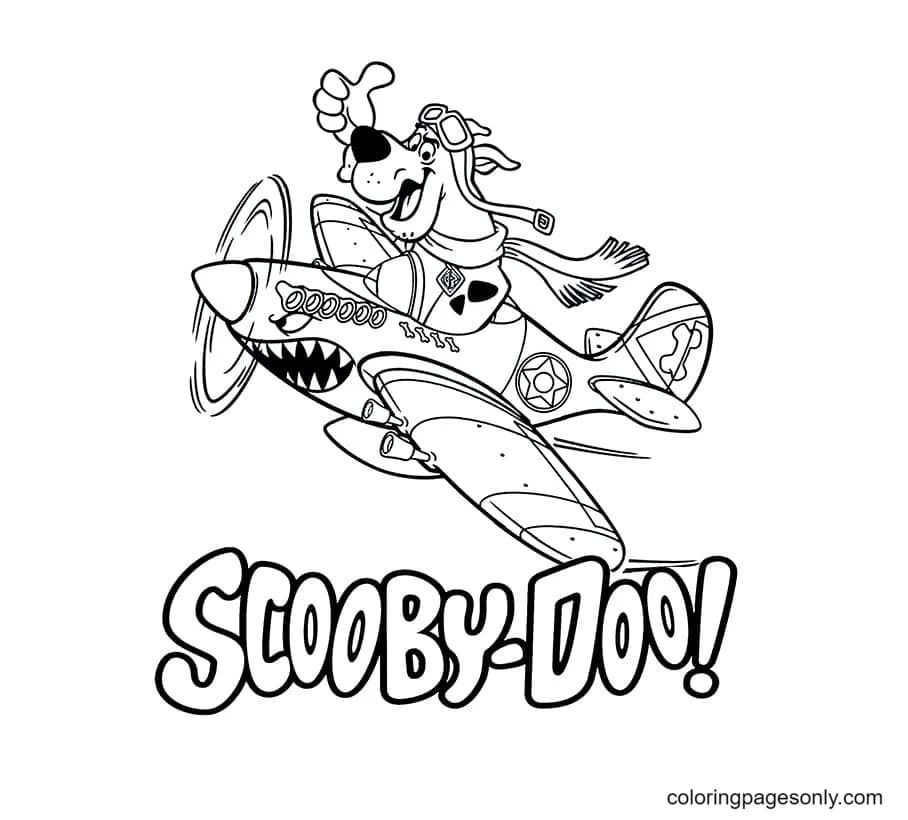Çocuklar İçin Scooby Doo Boyama Sayfaları 