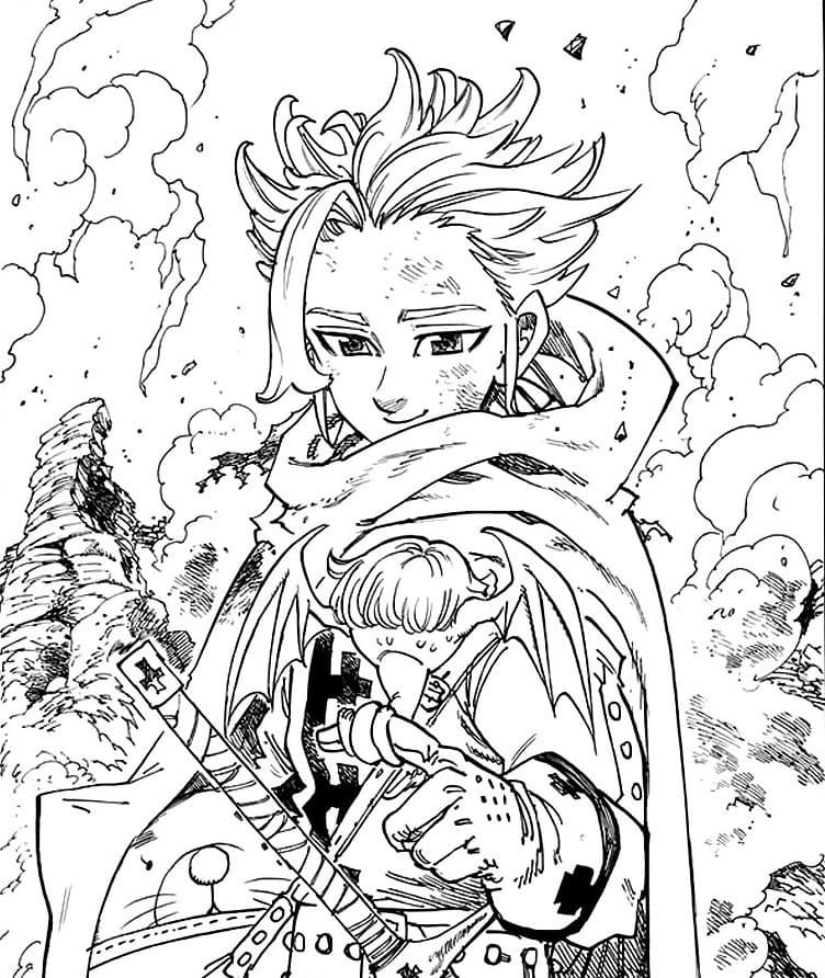 Çocuklar İçin Seven Deadly Sins Boyama Sayfaları 
