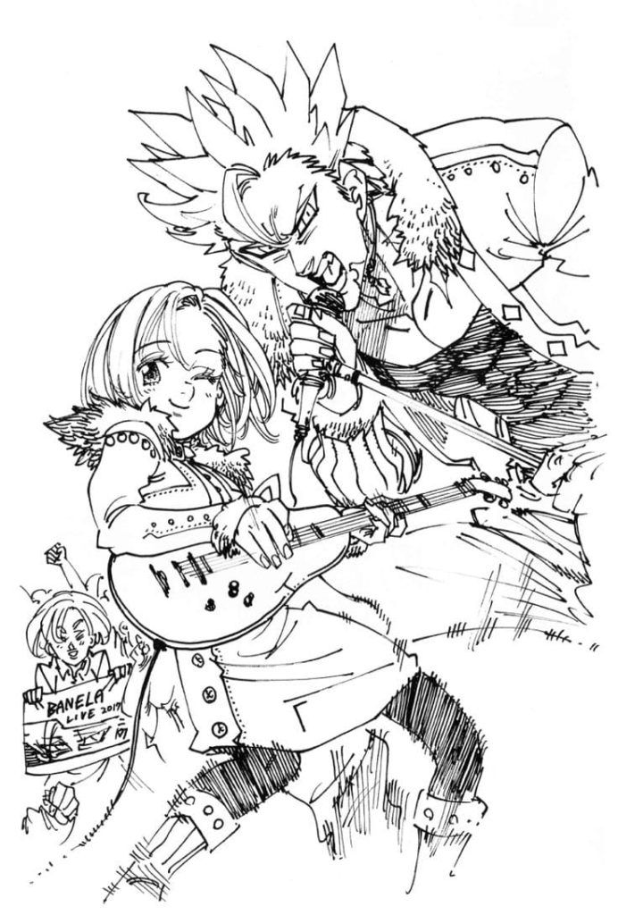 Çocuklar İçin Seven Deadly Sins Boyama Sayfaları 