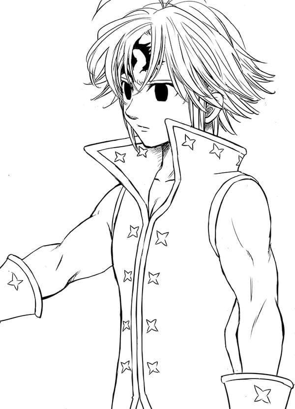 Çocuklar İçin Seven Deadly Sins Boyama Sayfaları 