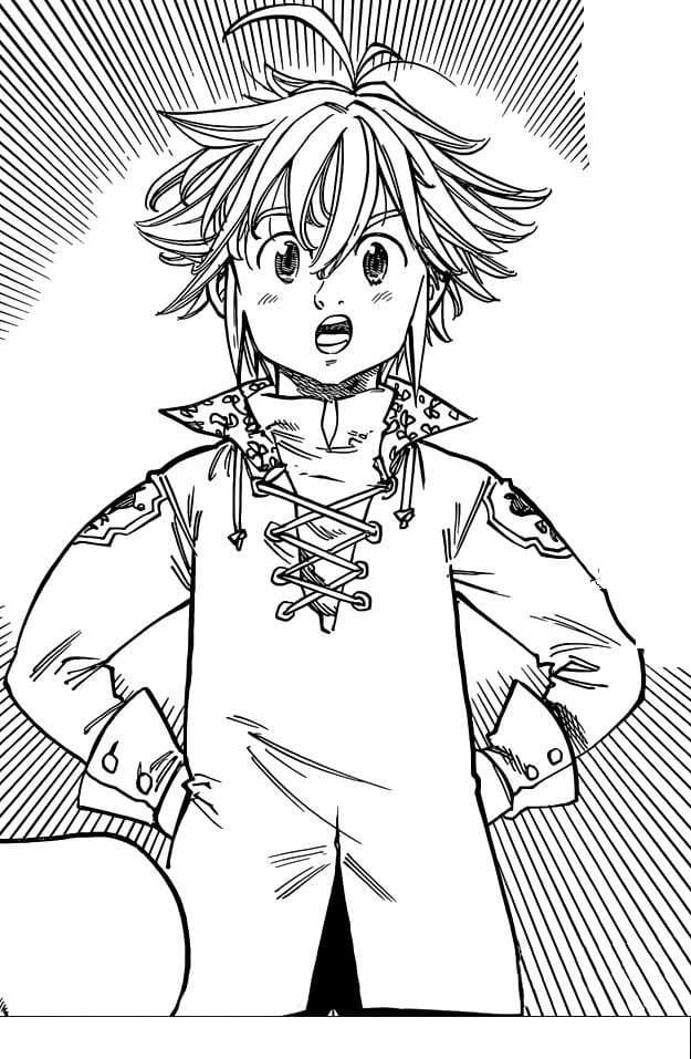Çocuklar İçin Seven Deadly Sins Boyama Sayfaları 