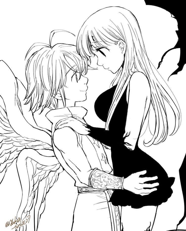 Çocuklar İçin Seven Deadly Sins Boyama Sayfaları 