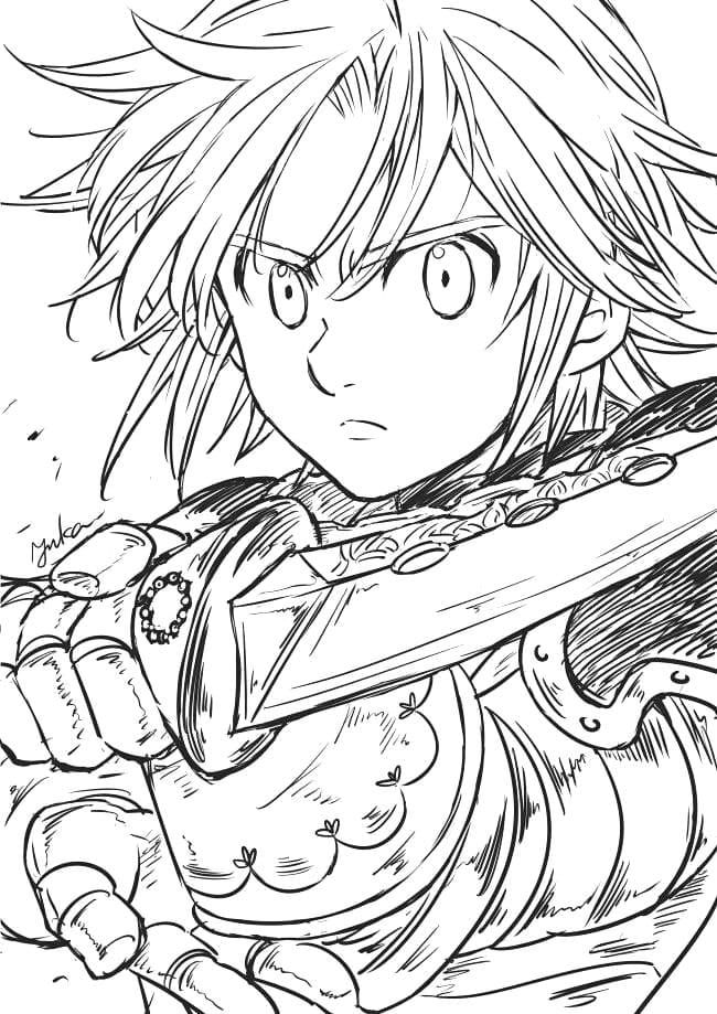 Çocuklar İçin Seven Deadly Sins Boyama Sayfaları 