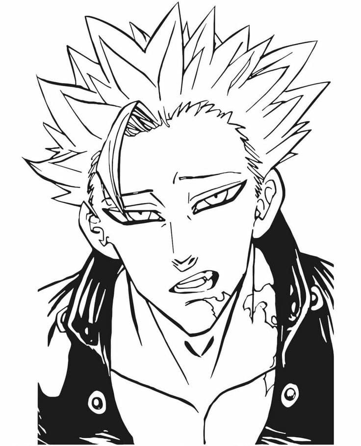 Çocuklar İçin Seven Deadly Sins Boyama Sayfaları 