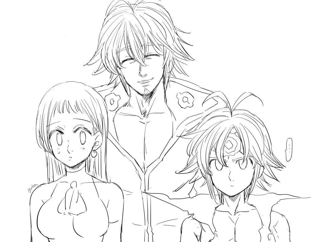 Çocuklar İçin Seven Deadly Sins Boyama Sayfaları 