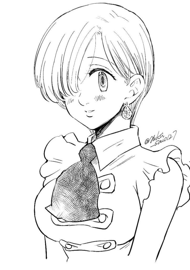 Çocuklar İçin Seven Deadly Sins Boyama Sayfaları 