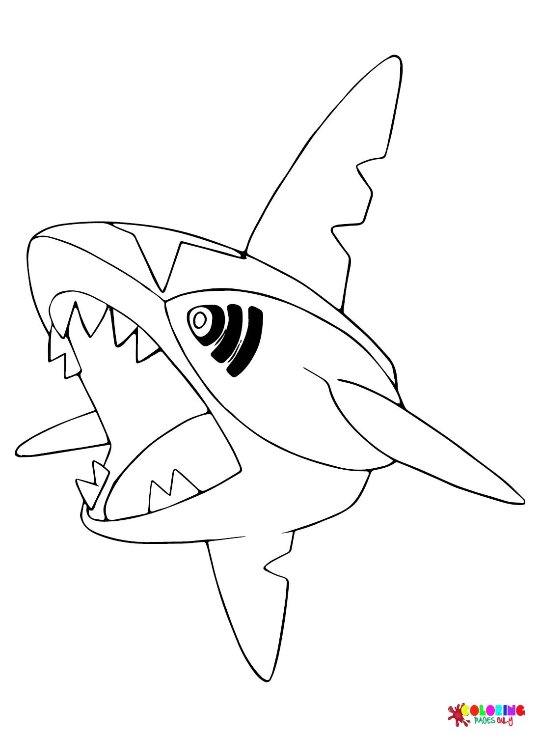 Çocuklar İçin Sharpedo Boyama Sayfaları 