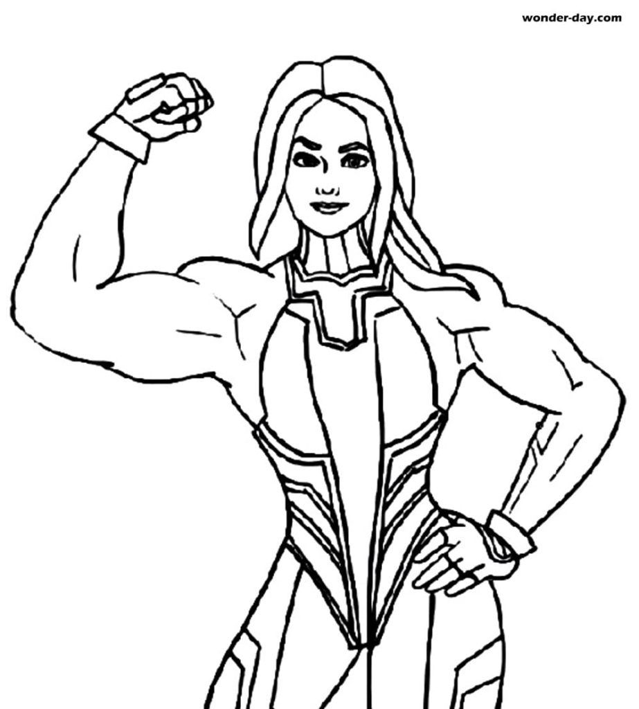 Çocuklar İçin She Hulk Boyama Sayfaları 
