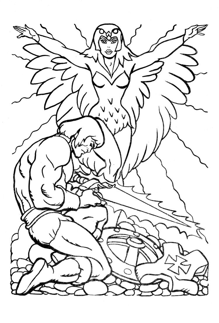 Çocuklar İçin She Ra Boyama Sayfaları 