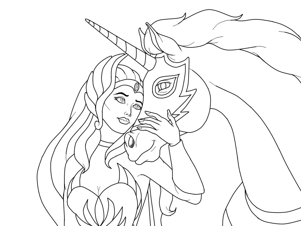 Çocuklar İçin She Ra Boyama Sayfaları 