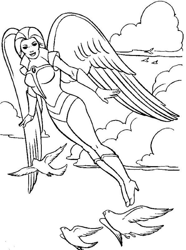 Çocuklar İçin She Ra Boyama Sayfaları 