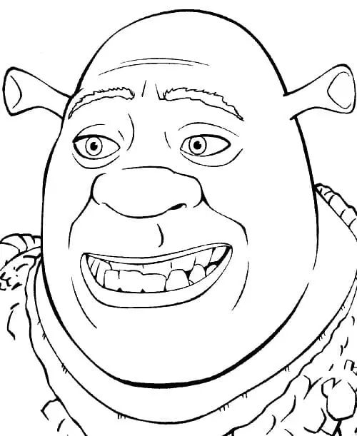 Çocuklar İçin Shrek Boyama Sayfaları 