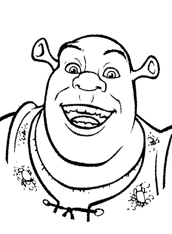 Çocuklar İçin Shrek Boyama Sayfaları 