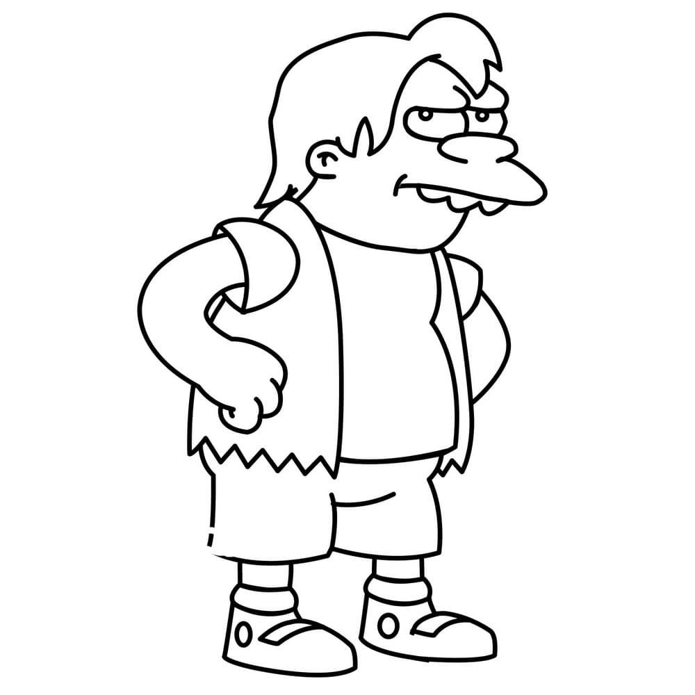 Çocuklar İçin Simpsonlar Boyama Sayfaları 