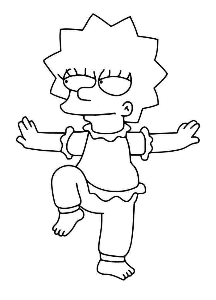 Çocuklar İçin Simpsonlar Boyama Sayfaları 