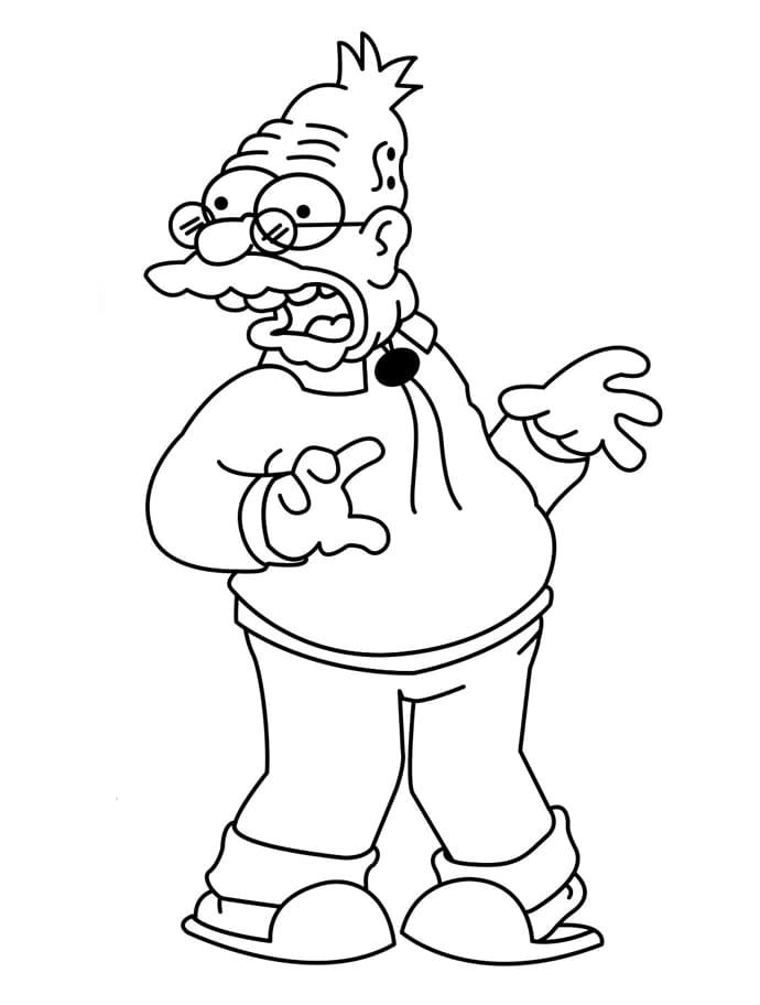 Çocuklar İçin Simpsonlar Boyama Sayfaları 