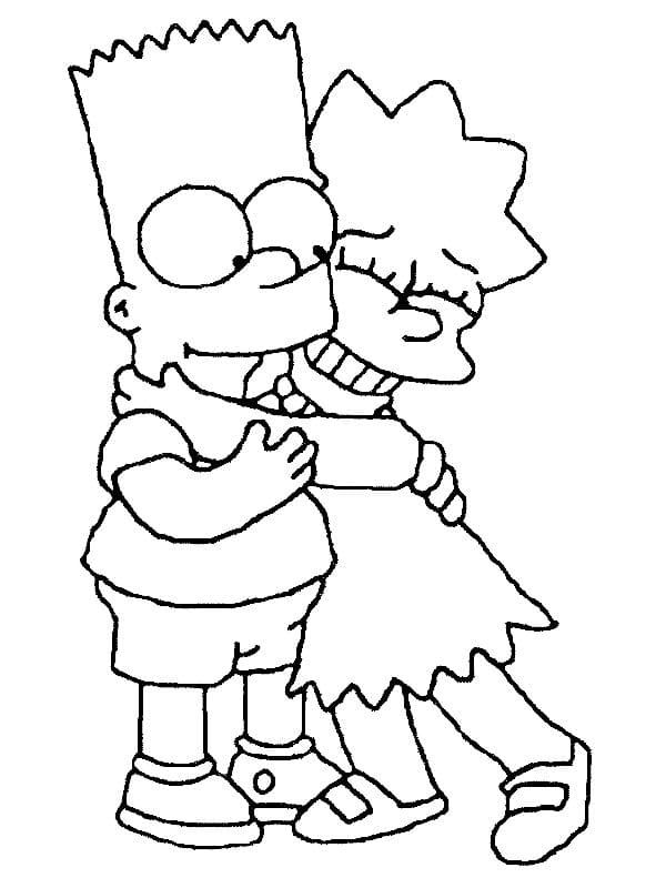 Çocuklar İçin Simpsonlar Boyama Sayfaları 