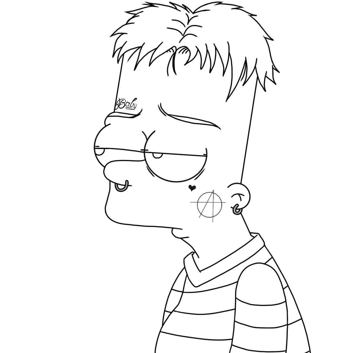 Çocuklar İçin Simpsonlar Boyama Sayfaları 
