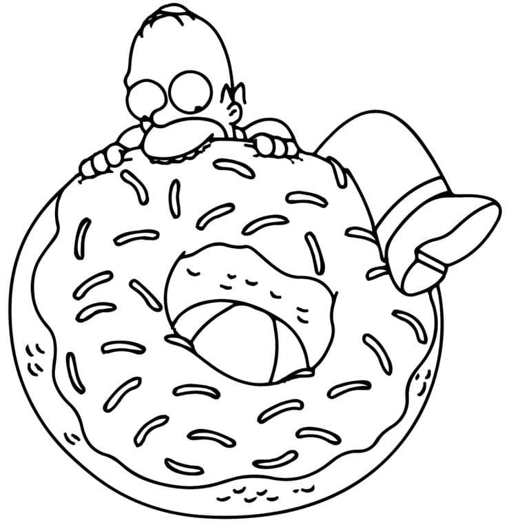 Çocuklar İçin Simpsonlar Boyama Sayfaları 