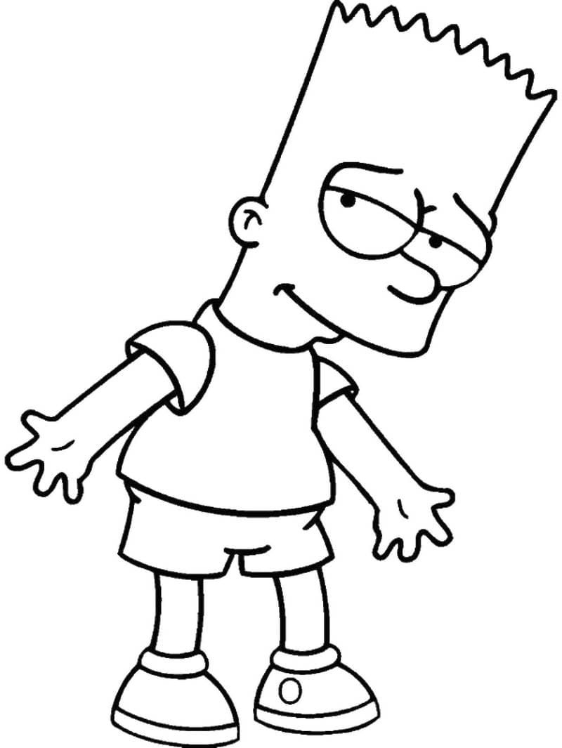 Çocuklar İçin Simpsonlar Boyama Sayfaları 