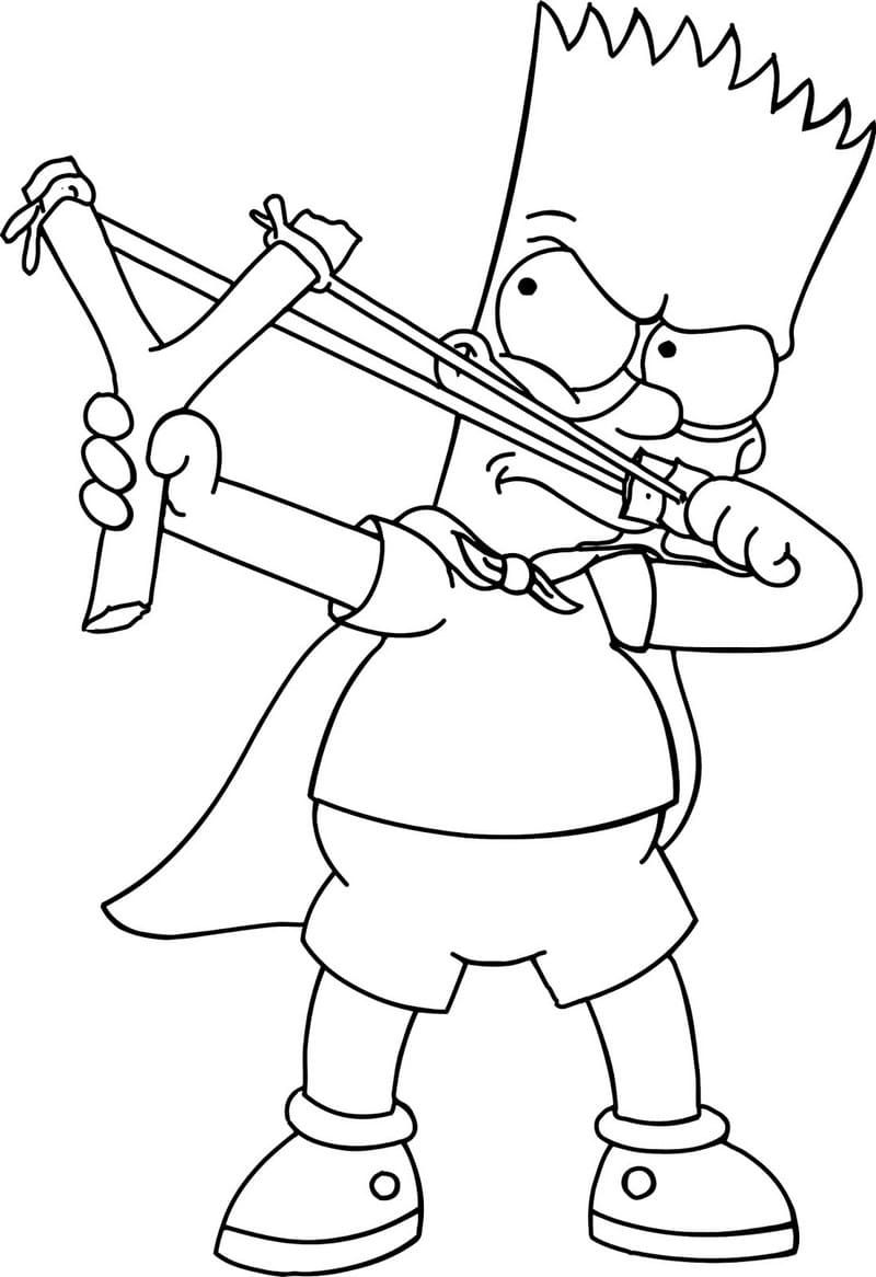 Çocuklar İçin Simpsonlar Boyama Sayfaları 