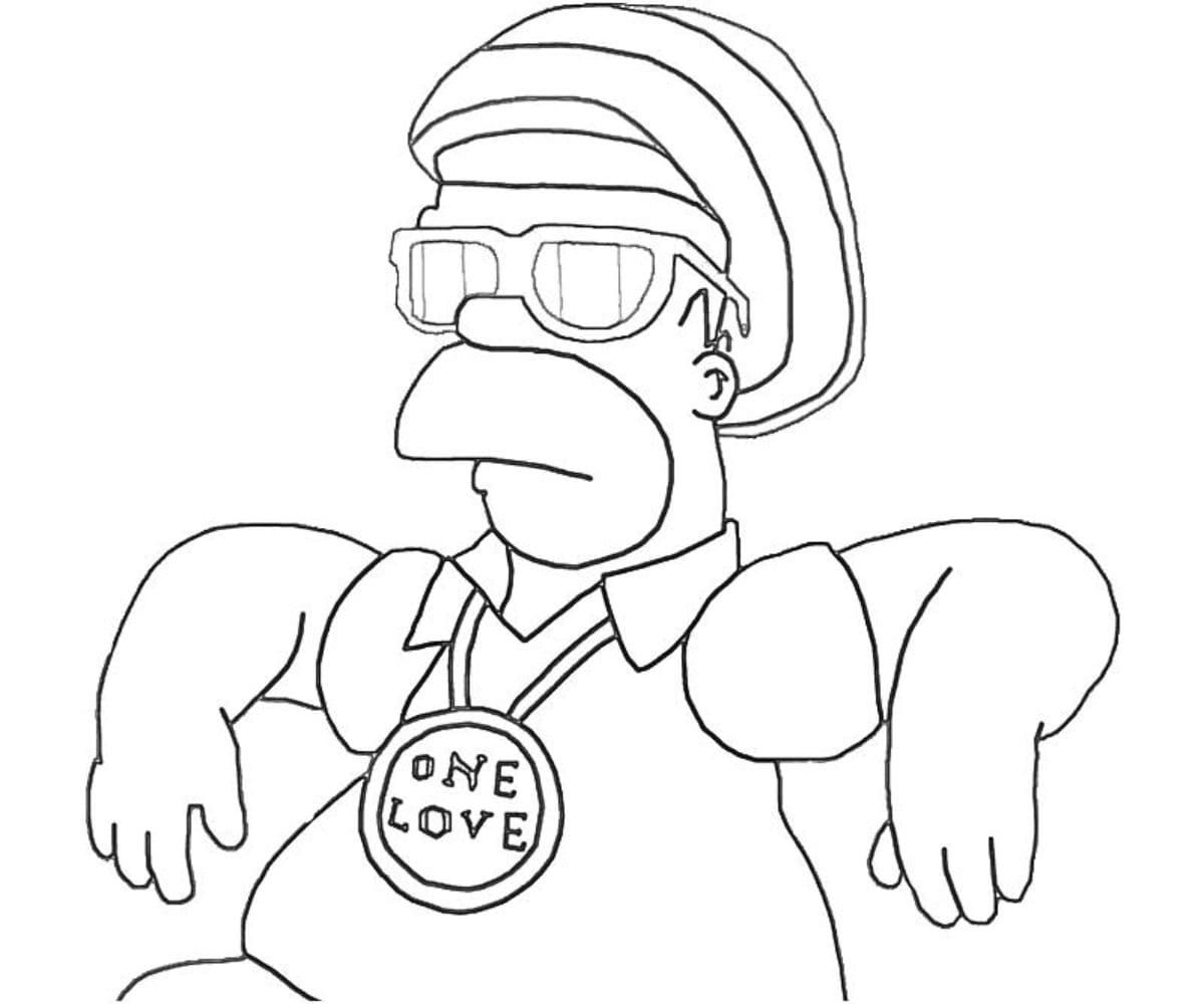 Çocuklar İçin Simpsonlar Boyama Sayfaları 