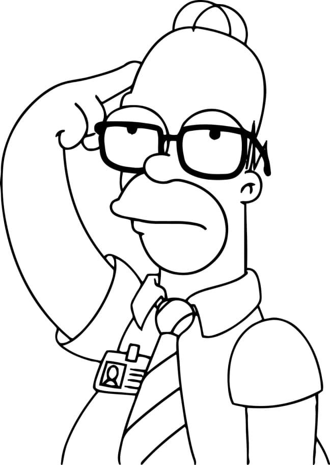 Çocuklar İçin Simpsonlar Boyama Sayfaları 
