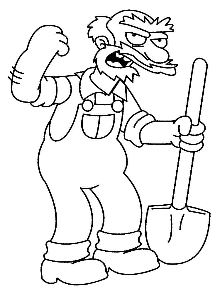 Çocuklar İçin Simpsonlar Boyama Sayfaları 